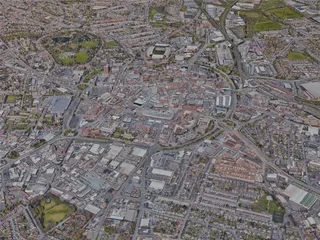 Wolverhampton City, UK (2022) 3D Model