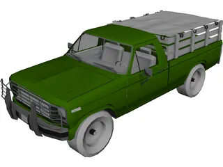 Ford F-100 (1980) 3D Model