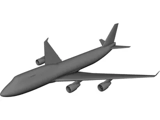 Boeing 747-400 3D Model - 3DCADBrowser