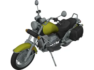 Harley-Davidson Glide 3D Model - 3DCADBrowser
