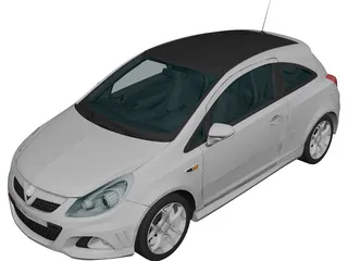Opel Corsa D 5 portes 2011 Modèle 3D - Télécharger Véhicules on