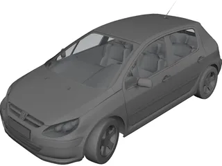 STL file Peugeot 307 🚙・Model to download and 3D print・Cults