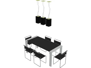 Kitchen Table 3D Model