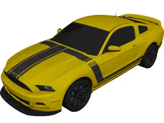 Ford Mustang Boss 302 3D Model (2013) - 3DCADBrowser