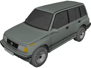 Suzuki Samurai SWB 1996 3D model - Download Vehicles on