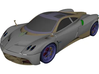 Pagani Huarya (2014) 3D Model