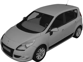 Renault Scenic 3D Model (2010) - 3DCADBrowser