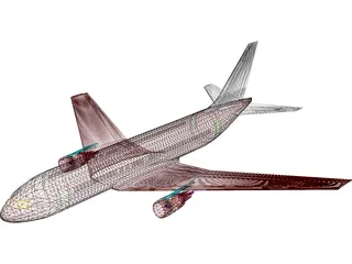 Boeing 767-200 3D Model