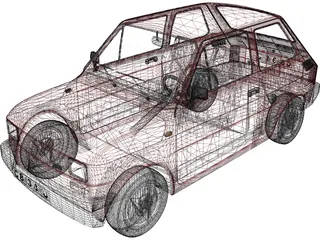 Fiat 126p 3D Model