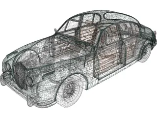Jaguar MKII (1962) 3D Model