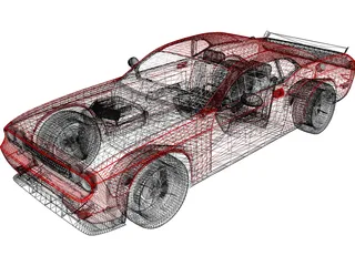 Dodge Challenger SRT10 3D Model