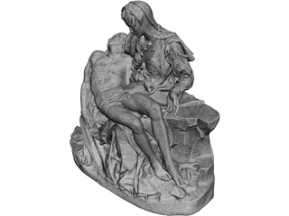 Pieta di Michelangelo 3D Model