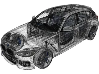 BMW 1-Series 5-door (2016) 3D Model