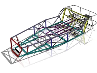 Lotus 7 Chassis 3D Model