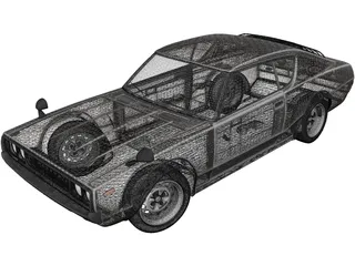 Datsun 240K-GT (1972) 3D Model