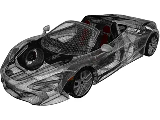 McLaren 720S Spider 3D Model
