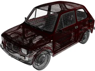 Fiat 126p (1976) 3D Model