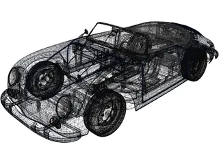 Porsche 356A Speedster (1957) 3D Model