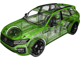 Volkswagen Touareg R (2021) 3D Model