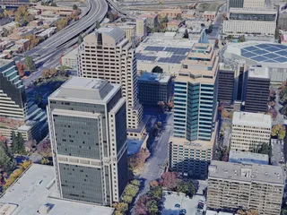 Sacramento City, USA (2024) 3D Model