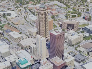 Des Moines City, USA (2022) 3D Model