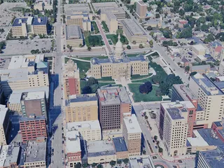 Lansing City, MI, USA (2023) 3D Model