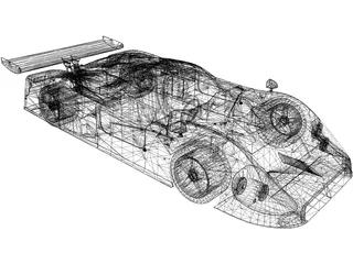 Jaguar XJR-9 (1989) 3D Model