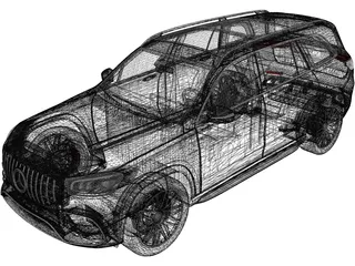 Mercedes-AMG GLS63 (2022) 3D Model