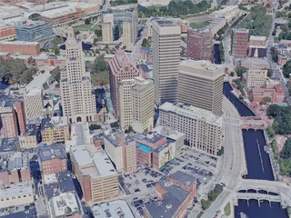 Providence City, RI, USA (2023) 3D Model