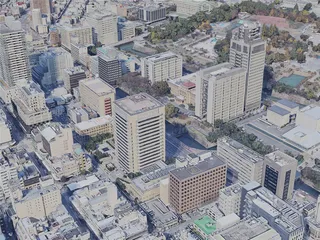 Shizuoka City, Japan (2023) 3D Model