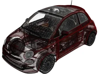 Fiat 500 (2015) 3D Model