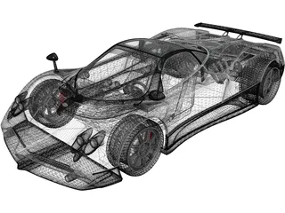 Pagani Zonda F (2005) 3D Model