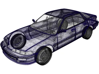 Acura Integra Sedan (1990) 3D Model