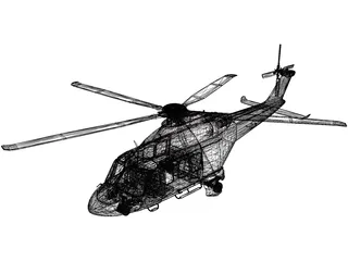 AgustaWestland AW139D 3D Model