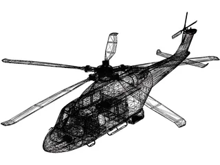 AgustaWestland AW139D 3D Model