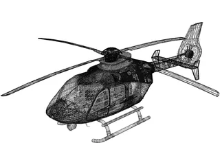 Airbus Helicopters H135 Police 3D Model