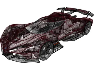 Alfa-Romeo 8C-R Tazio (2020) 3D Model