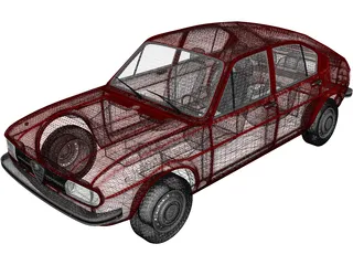 Alfa-Romeo Alfasud (1972) 3D Model