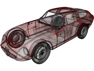 Alfa Romeo Giulia TZ (1963) 3D Model