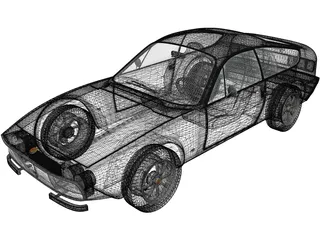 Alfa Romeo GT 1300 Junior Zagato (1972) 3D Model