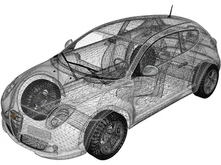 Alfa Romeo MiTo (2009) 3D Model