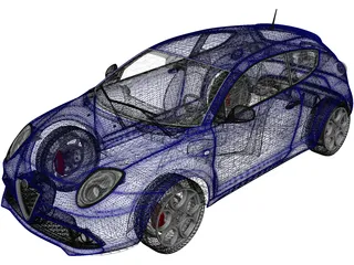 Alfa Romeo MiTo Veloce (2016) 3D Model