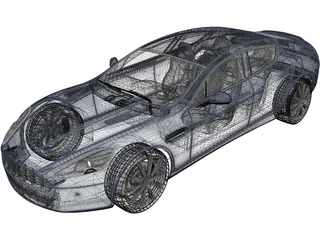 Aston Martin Rapide (2010) 3D Model