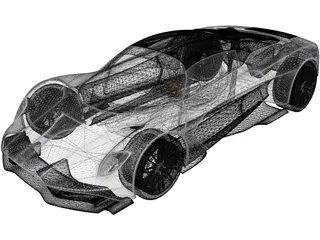 Aston Martin Valhalla (2020) 3D Model