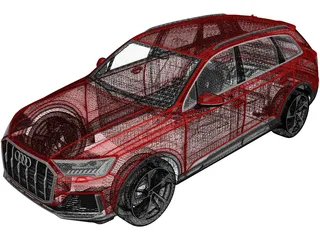 Audi Q7 (2020) 3D Model