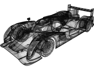 Audi R18 TDI (2011) 3D Model