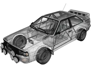 Audi Quattro A2 (1981) 3D Model