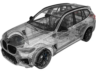 BMW X3M Competition (2020) 3D Model