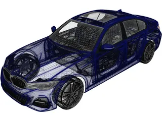 BMW 3-Series Sedan M Sport (2019) 3D Model