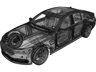 BMW 740Le [G12] (2015) 3D Model